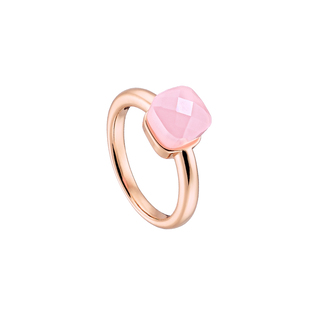 Γυναικείο Δαχτυλίδι Candy 04L15-00382 Loisir Bronze-Pink Gold IP Loisir Μπρούντζος-Ροζ Χρυσό IP Με Ροζ Opaque Κρύσταλλο
